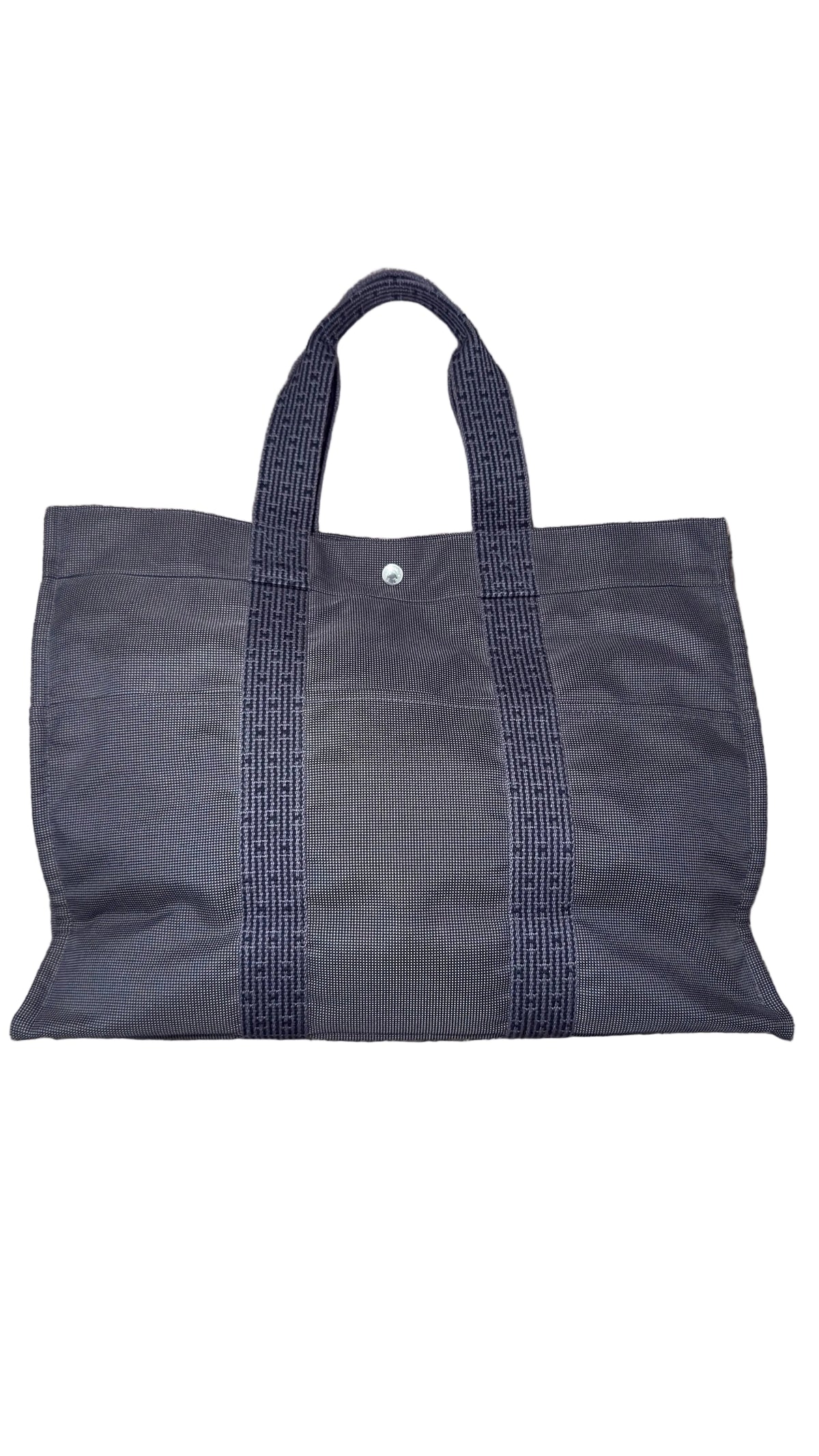 Sac Hermès Herline GM en toile grise
