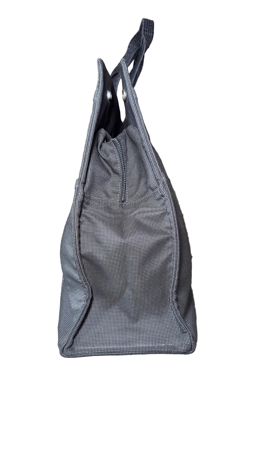 Grey canvas Hermès Herline GM bag
