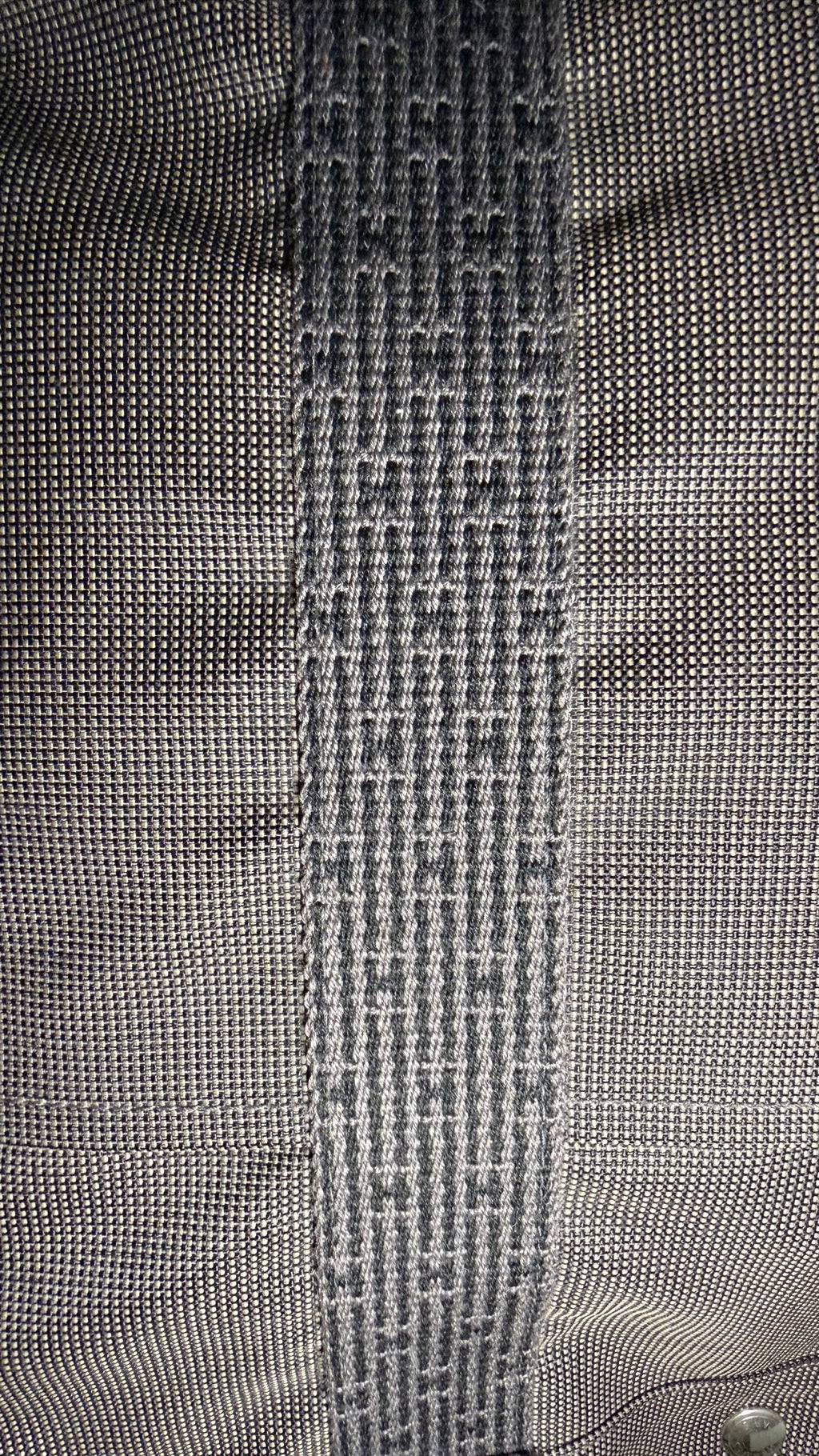 Grey canvas Hermès Herline GM bag