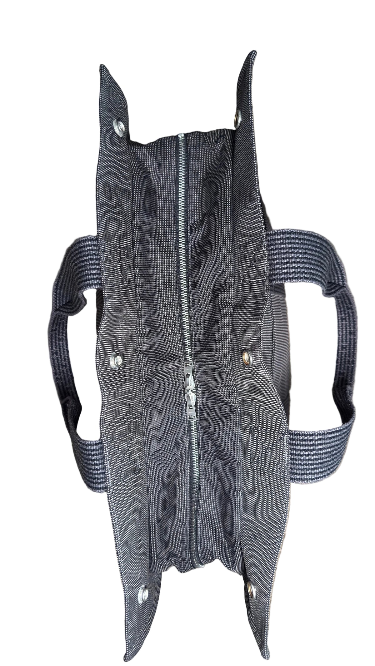 Sac Hermès Herline GM en toile grise