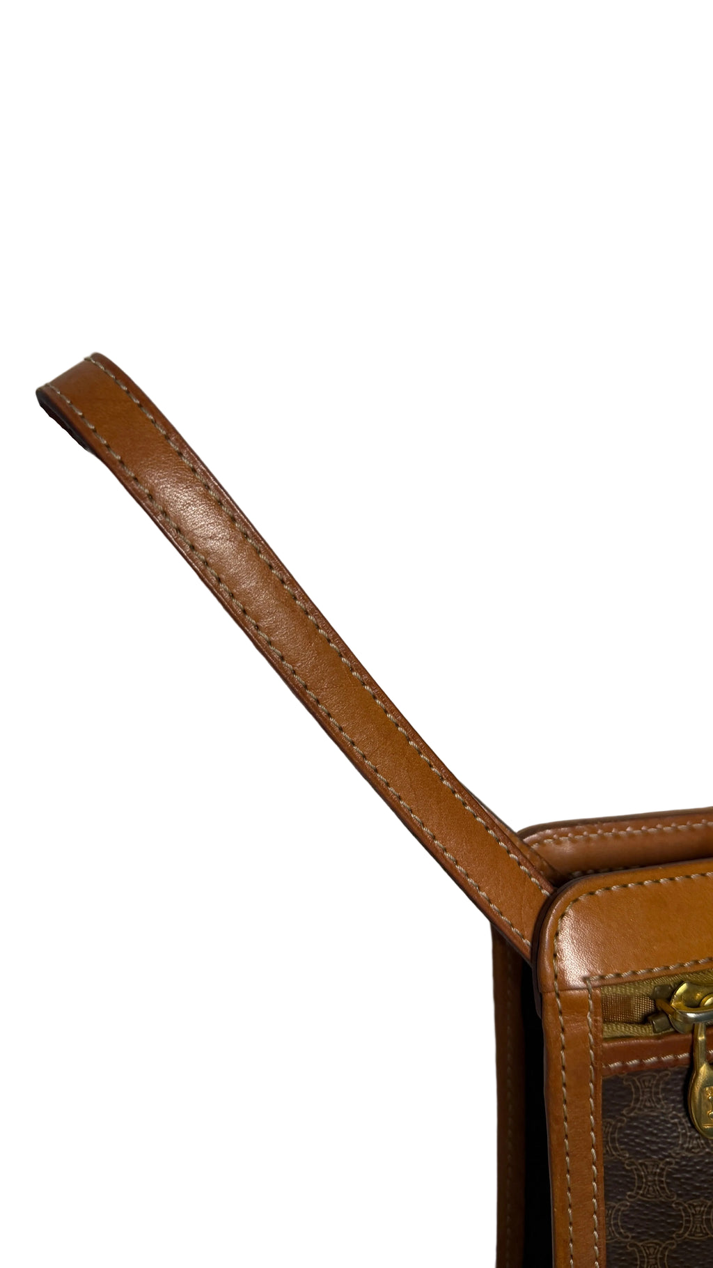 Celine leather pouch with wrist strap