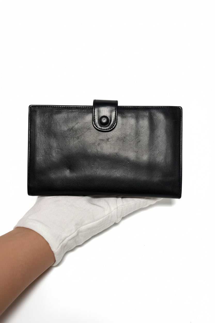 Chanel Coco Mark long lambskin wallet