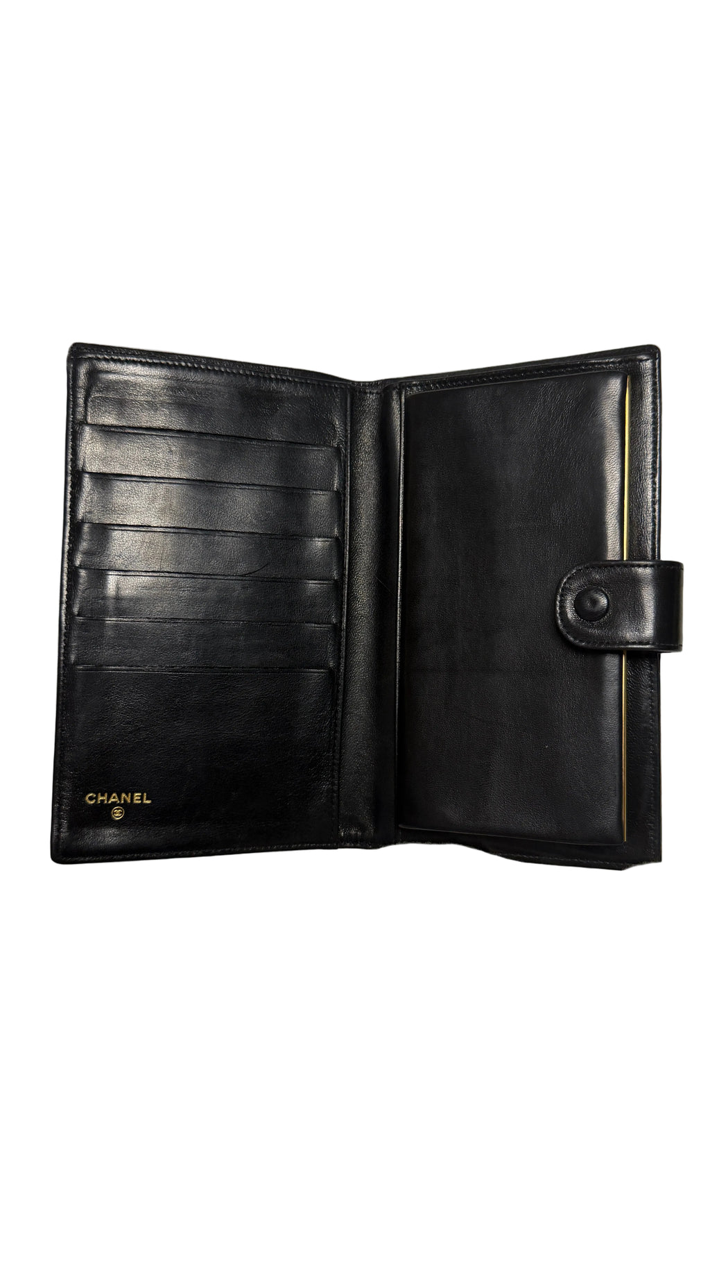 Chanel Coco Mark long lambskin wallet