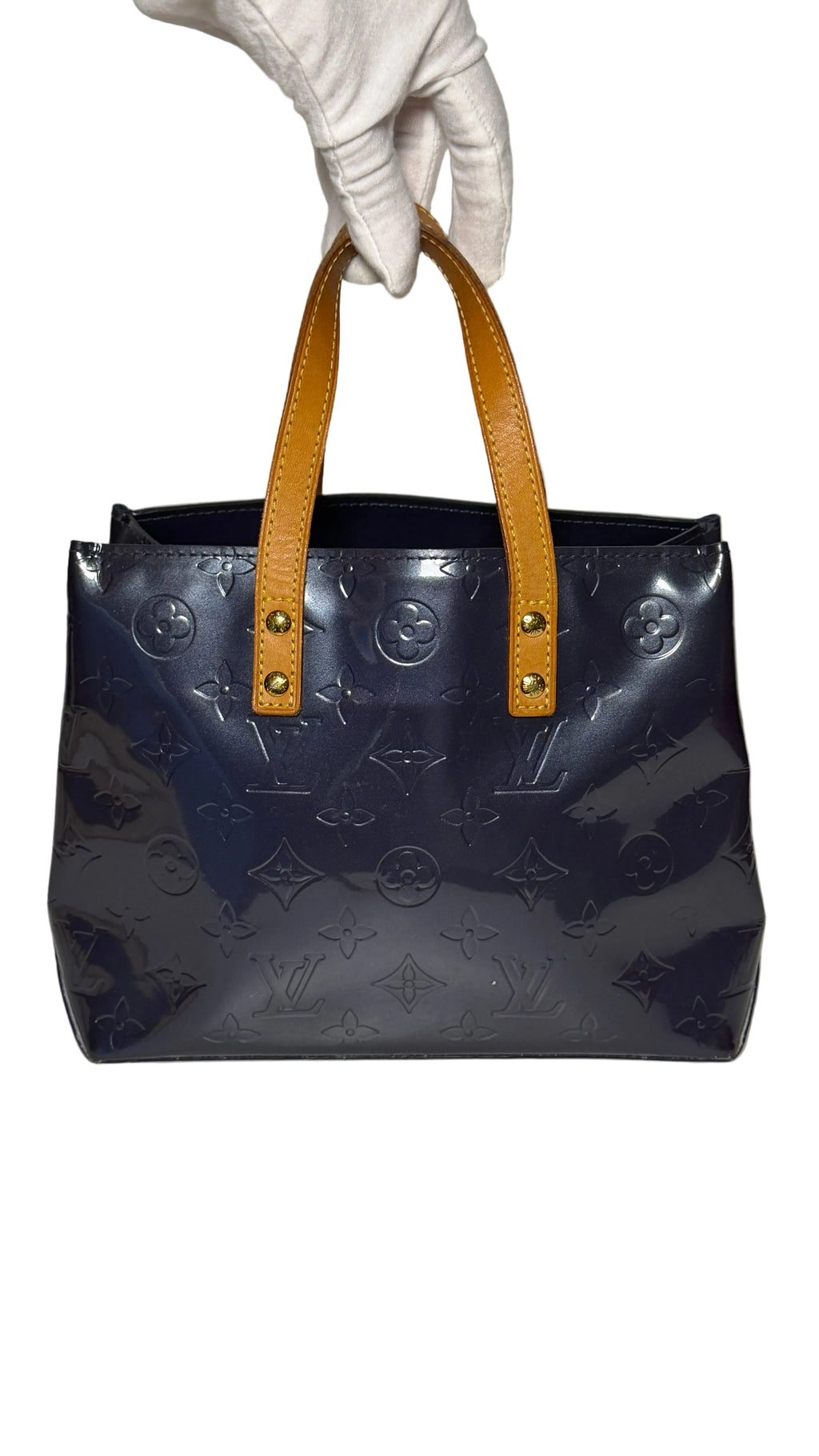 Sac Louis Vuitton Vernis Lead PM bleu M91335
