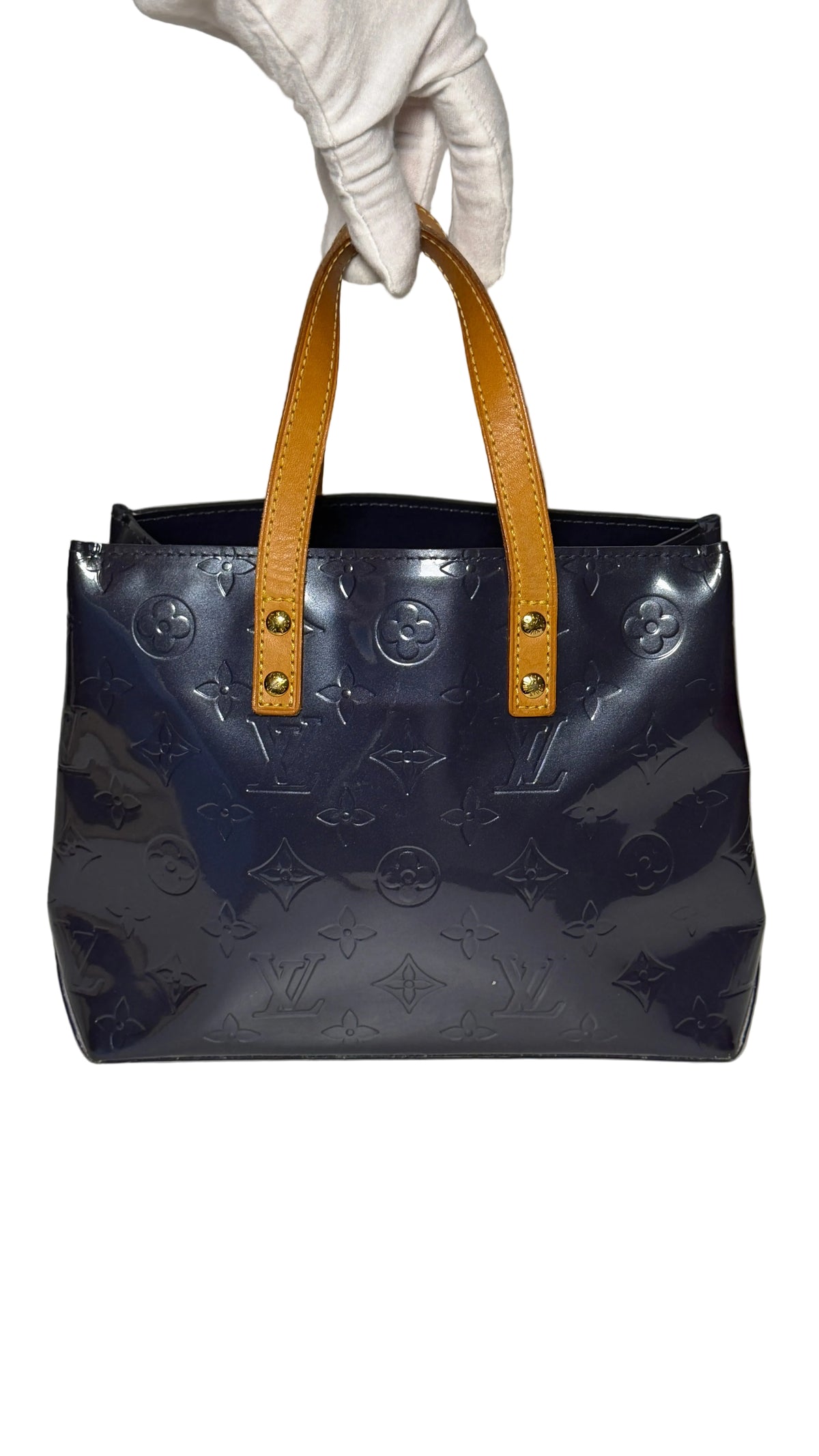 Louis Vuitton Vernis Lead PM Bag blue M91335