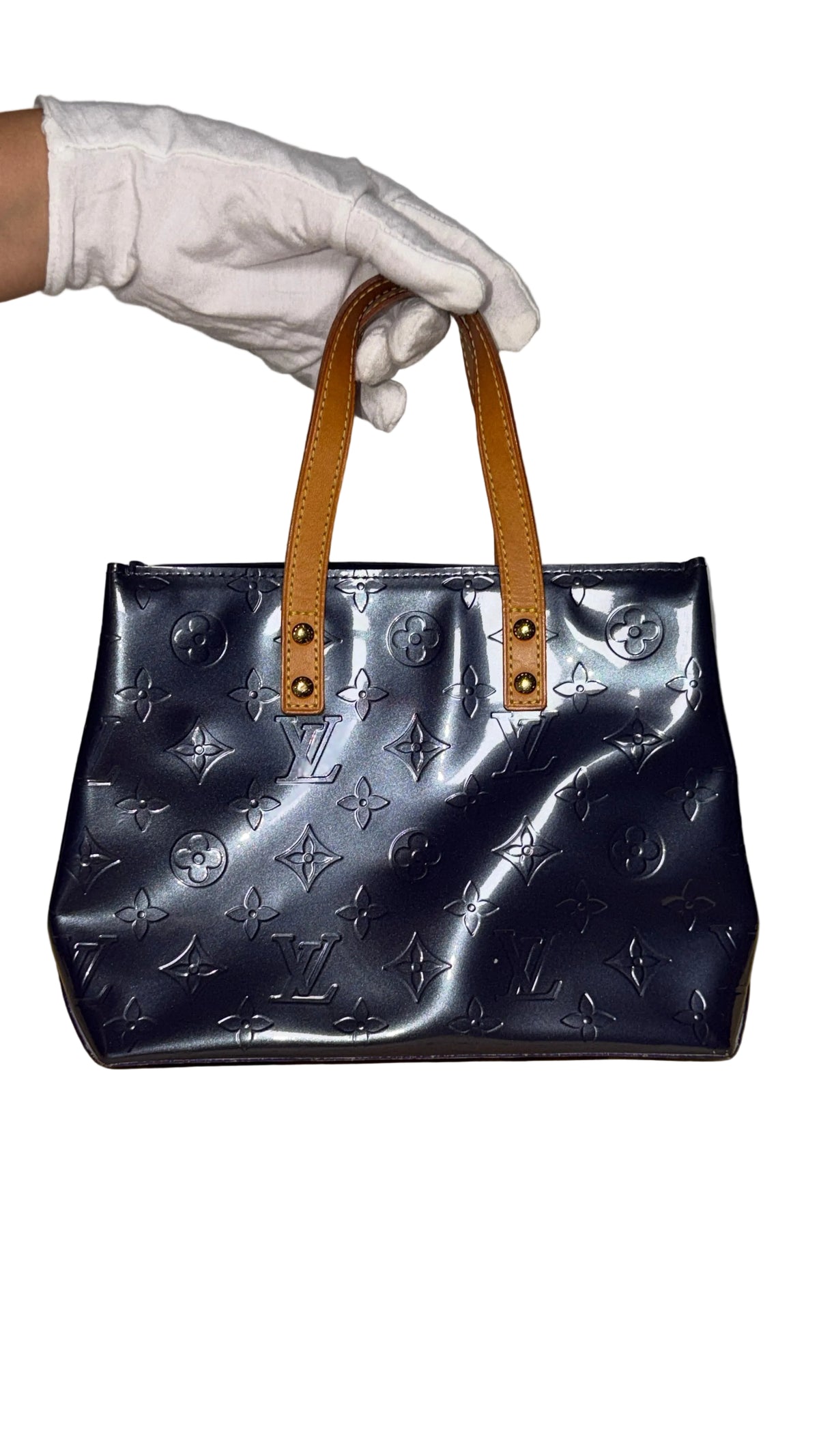 Louis Vuitton Vernis Lead PM Bag blue M91335