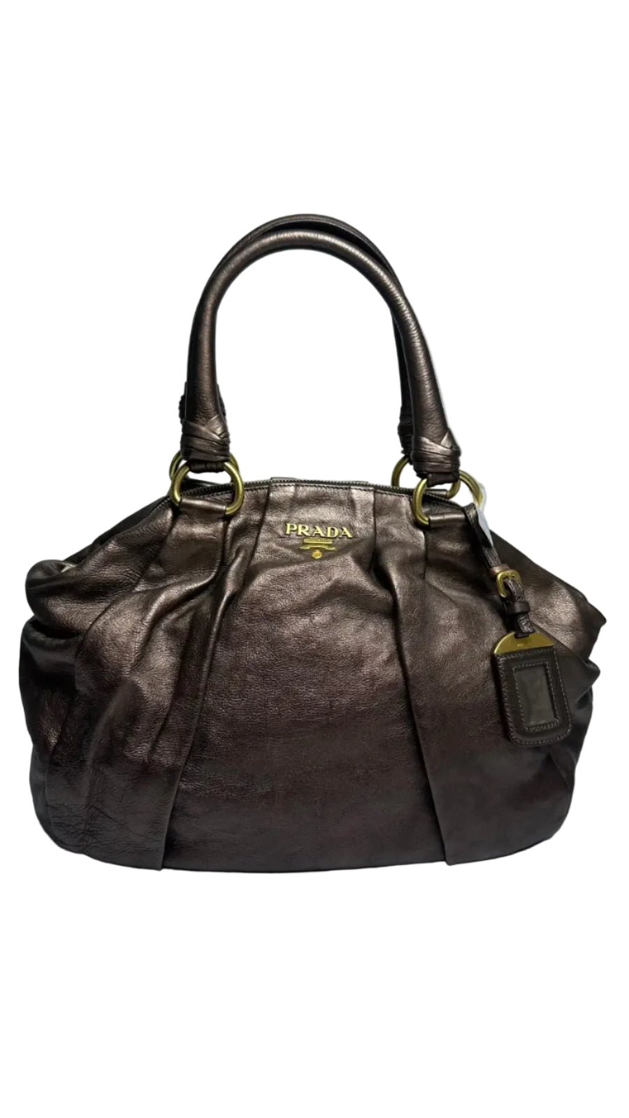Prada leather tote bag