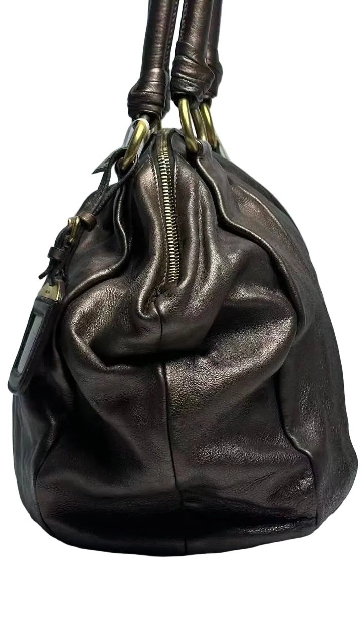 Prada leather tote bag