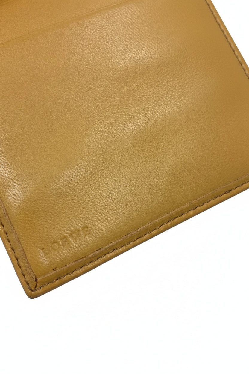 Portefeuille long Loewe en agneau jaune