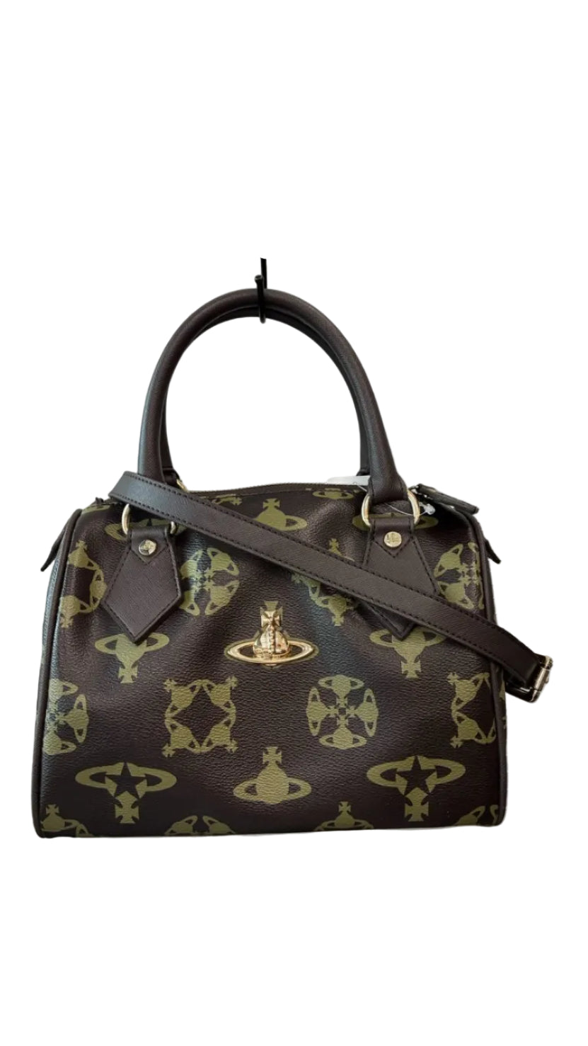 Sac Vivienne Westwood Mini Boston brun