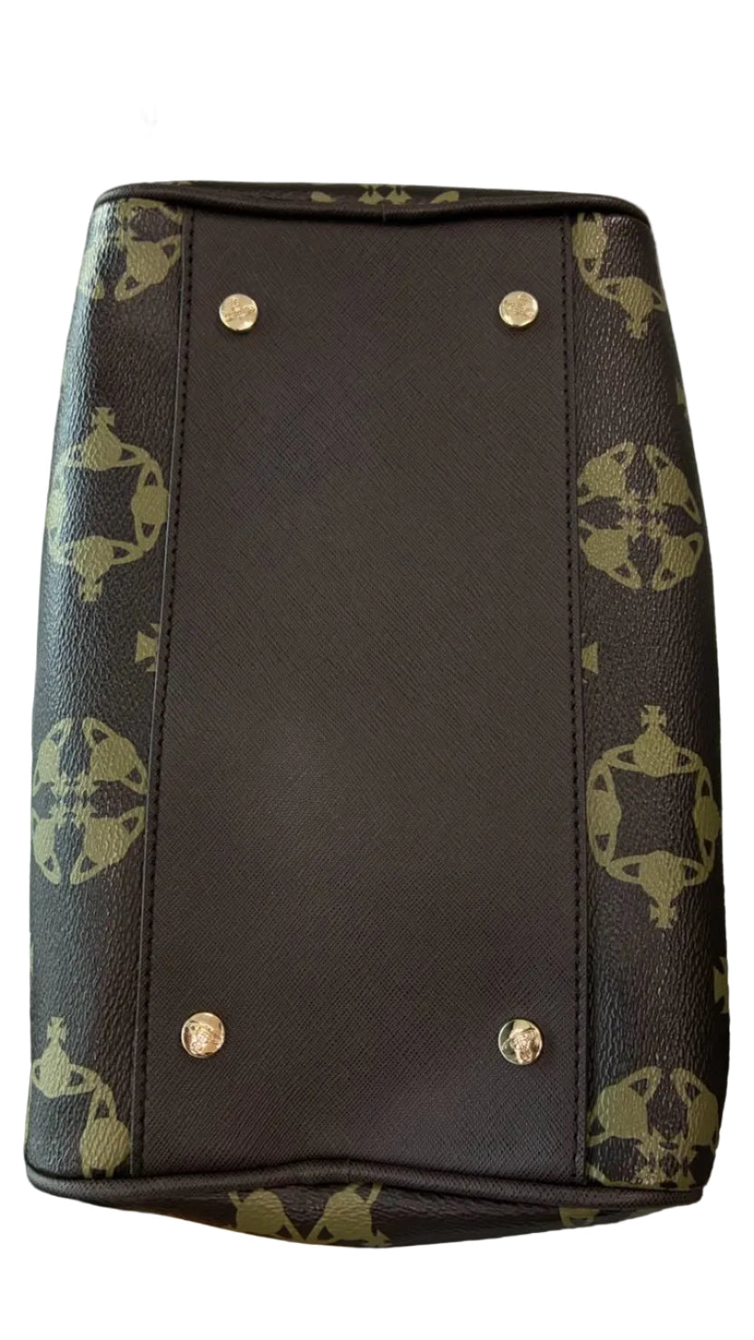 Sac Vivienne Westwood Mini Boston brun
